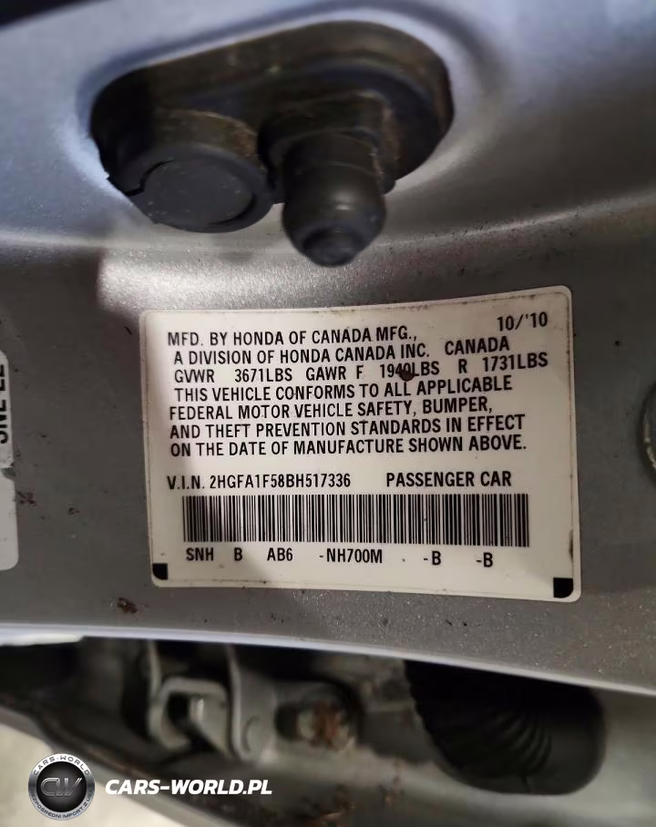 2011 Honda Civic Lx VIN:2HGFA1F58BH517336 - 13