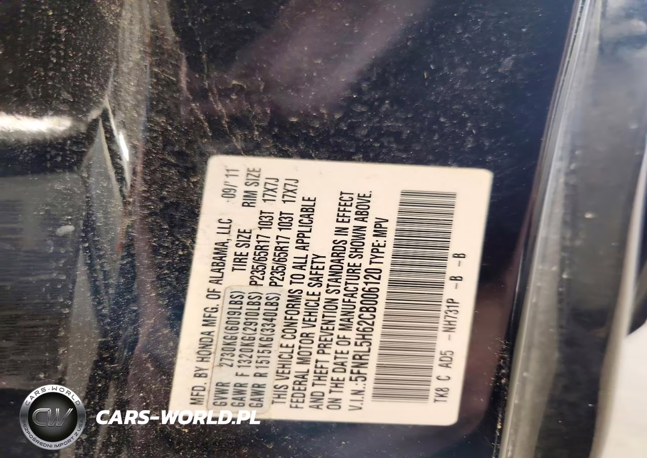 2012 Honda Odyssey Exl VIN:5FNRL5H62CB006120 - 13