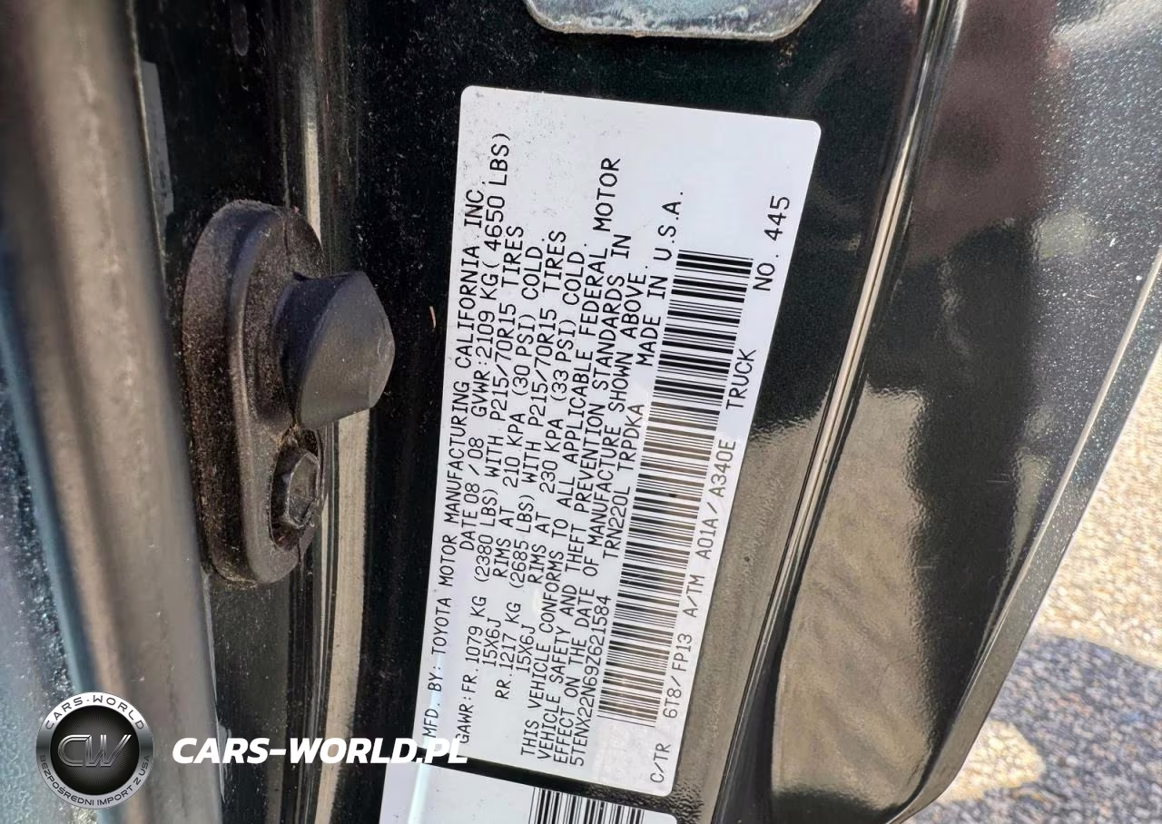 2009 Toyota Tacoma Base VIN:5TENX22N69Z621584 - 10