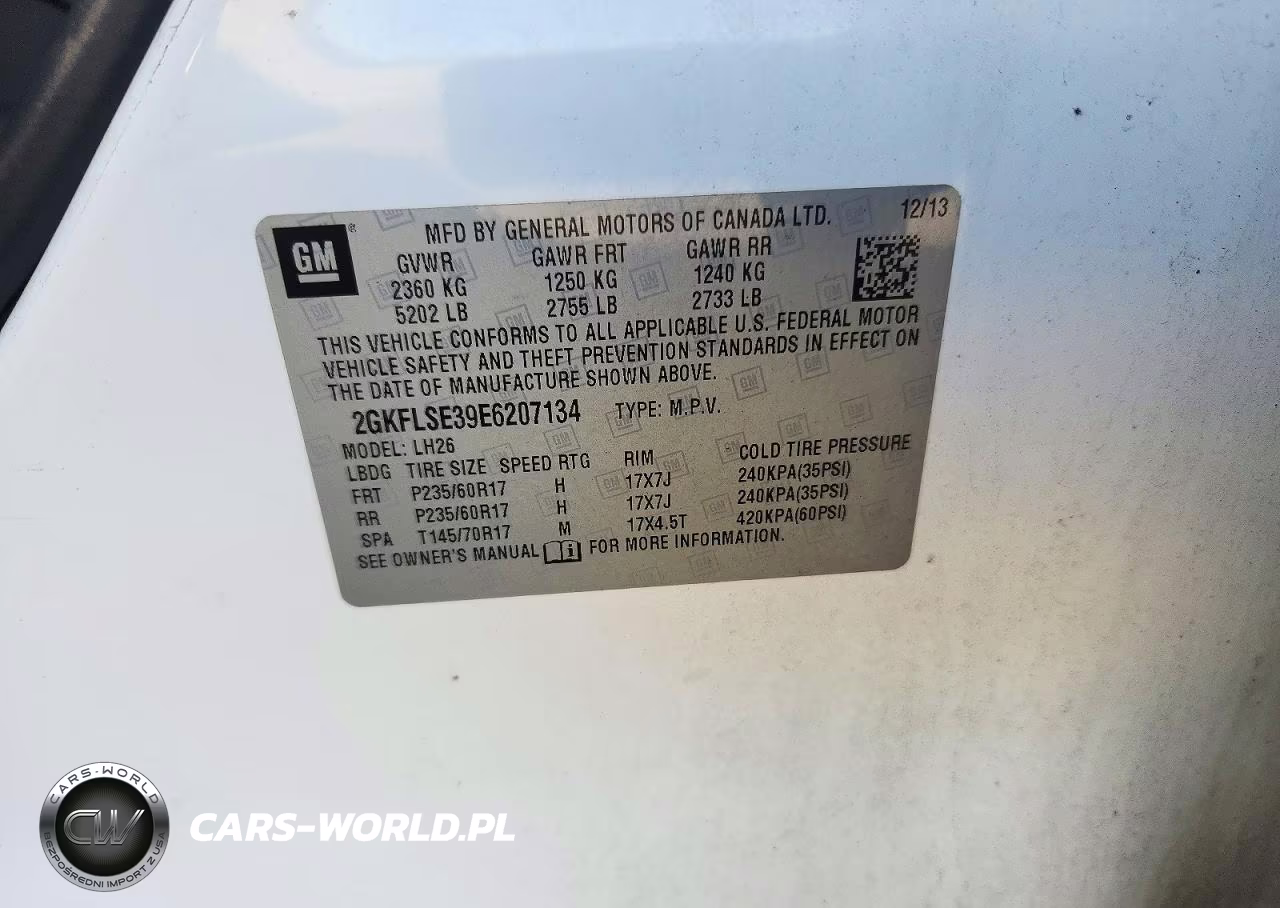 2014 GMC Terrain Slt VIN:2GKFLSE39E6207134 - 13