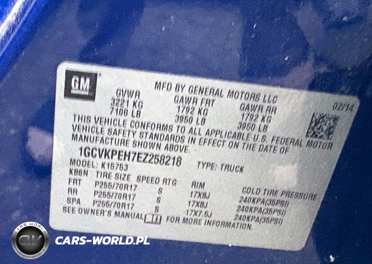 2014 Chevrolet Silverado K1500 VIN:1GCVKPEH7EZ258218 - 10
