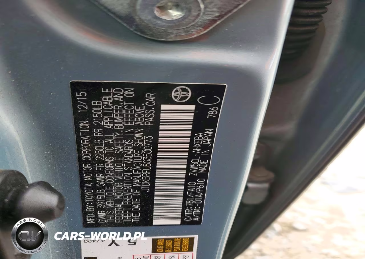 2016 Toyota Prius Two VIN:JTDKBRFU8G3500773 - 12