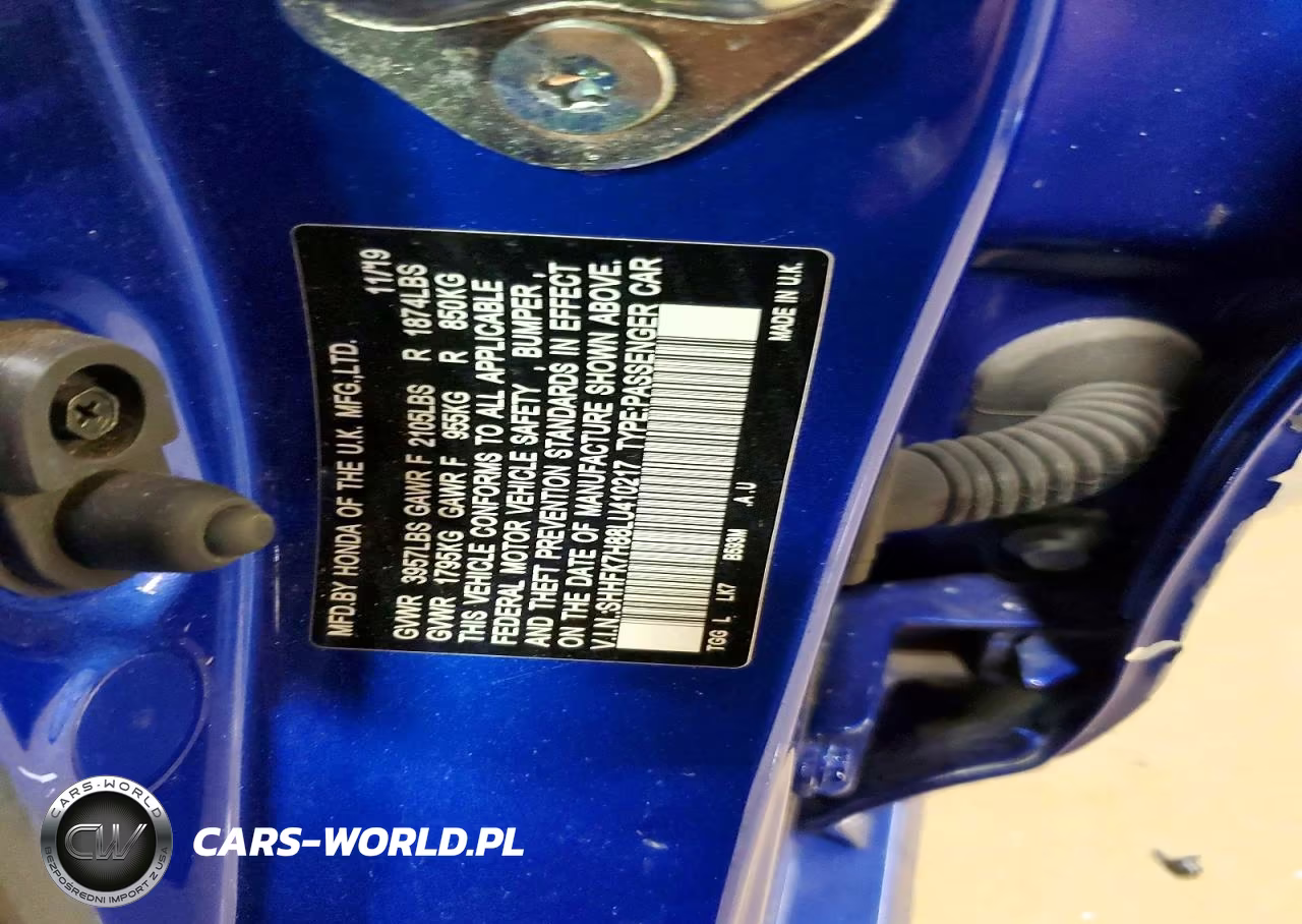 2020 Honda Civic Exl VIN:SHHFK7H88LU410217 - 13