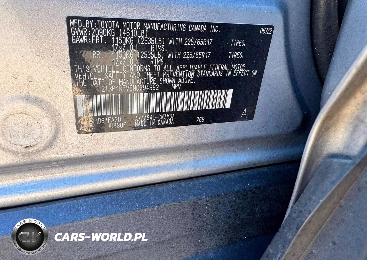 2022 Toyota Rav4 Xle VIN:2T3P1RFV8NC294982 - 12