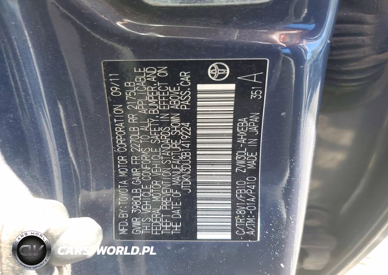 2011 Toyota Prius Three VIN:JTDKN3DU3B1419224 - 13