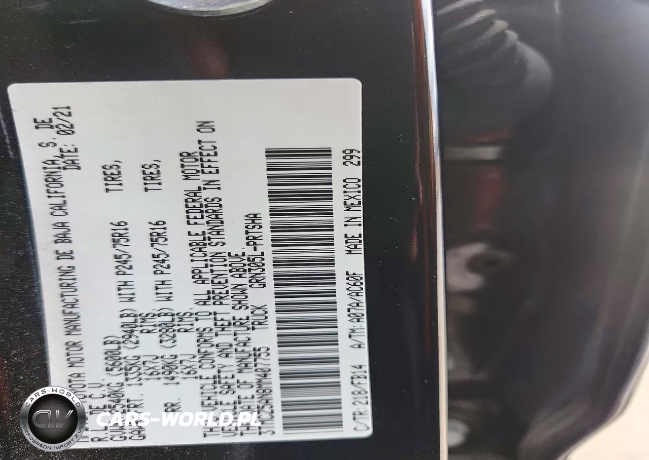 2021 Toyota Tacoma Sr V6 VIN:3TMCZ5AN8MM407755 - 12