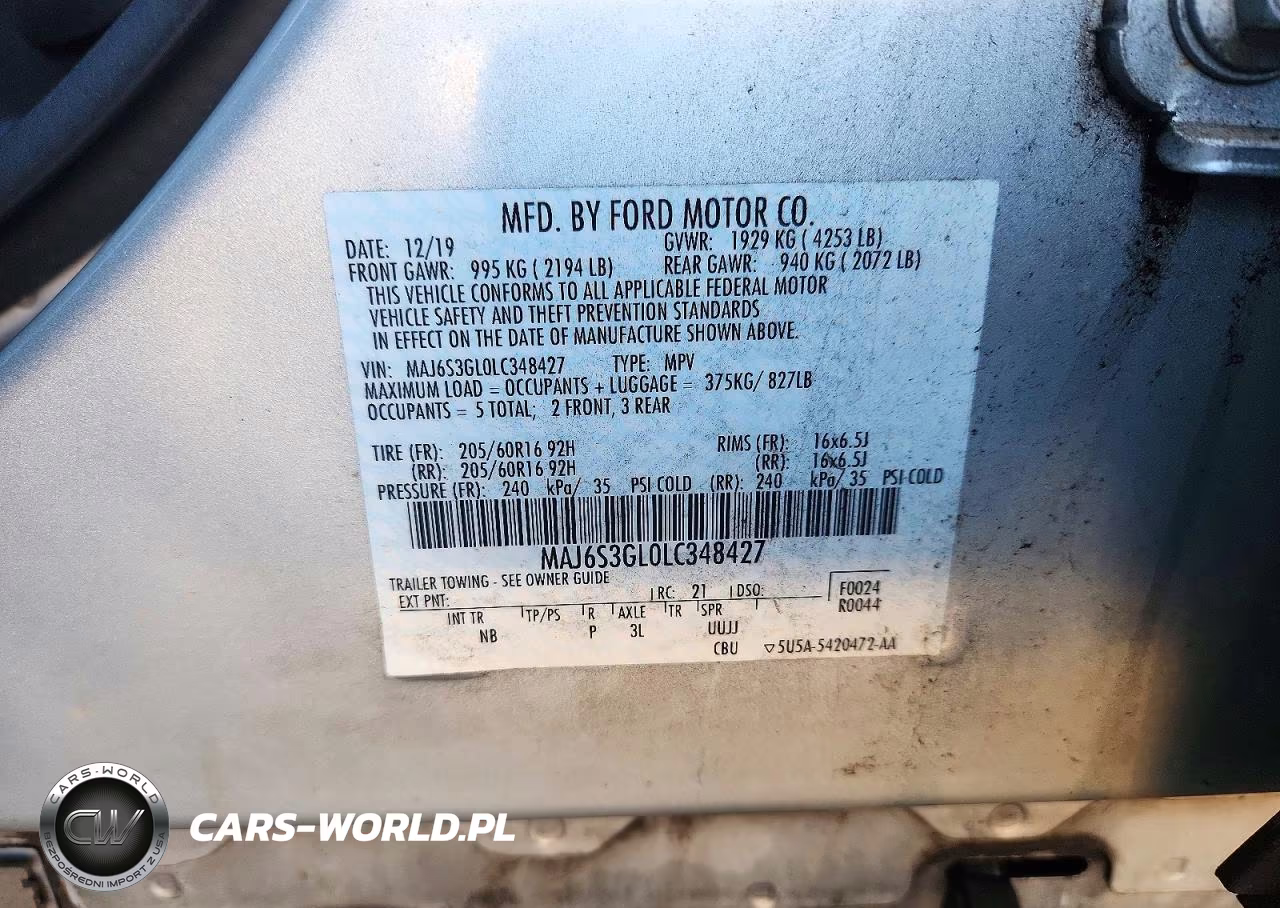 2020 Ford Ecosport Se VIN:MAJ6S3GL0LC348427 - 13