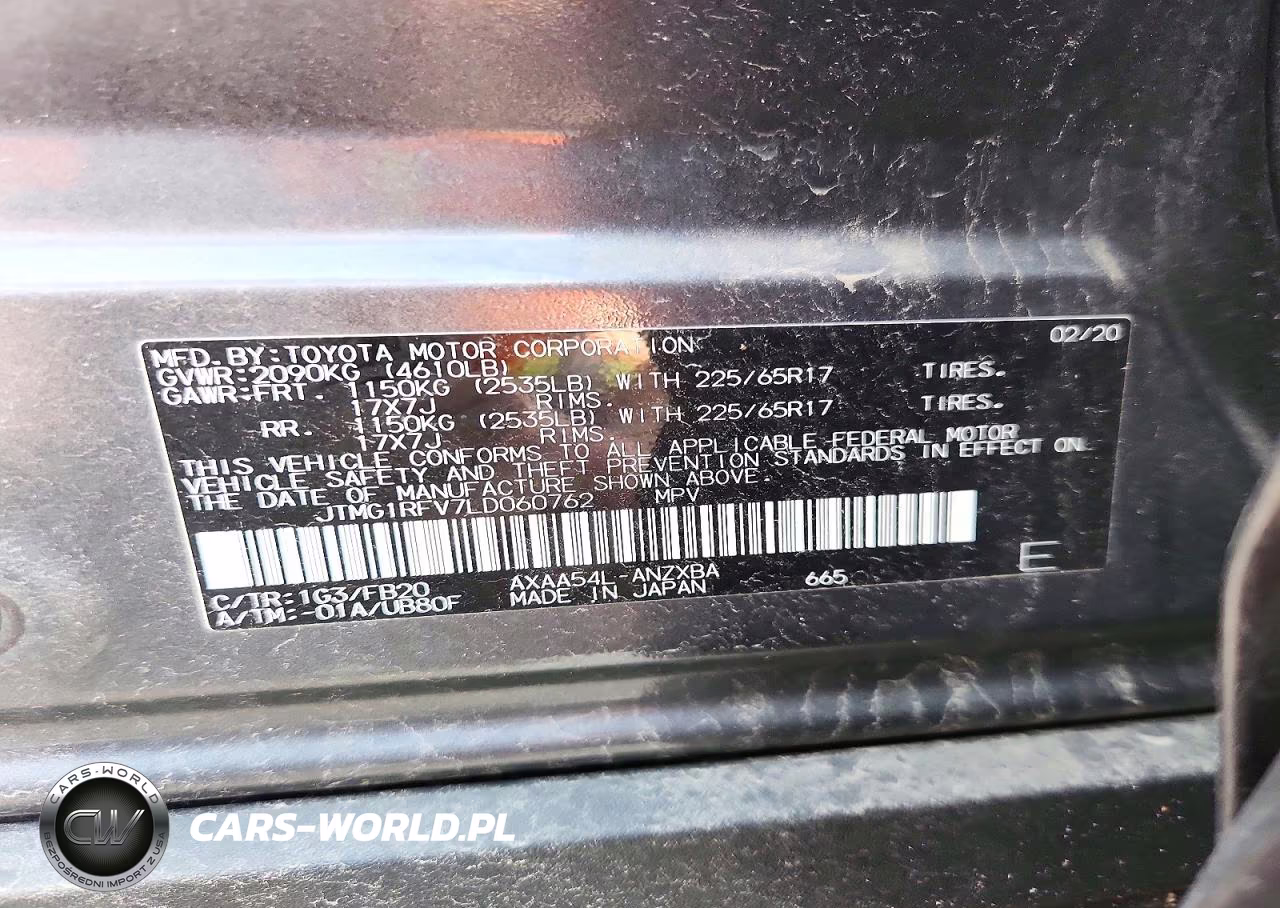 2020 Toyota Rav4 Le VIN:JTMG1RFV7LD060762 - 13