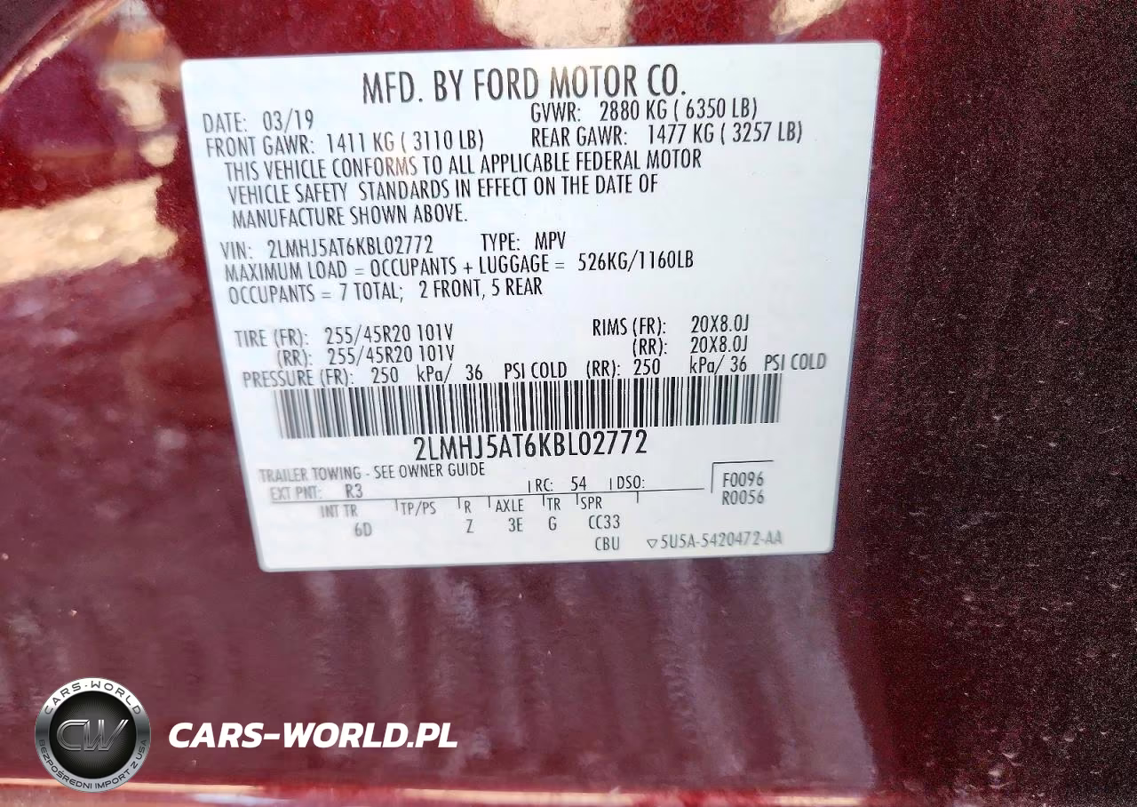 2019 Lincoln Mkt VIN:2LMHJ5AT6KBL02772 - 14