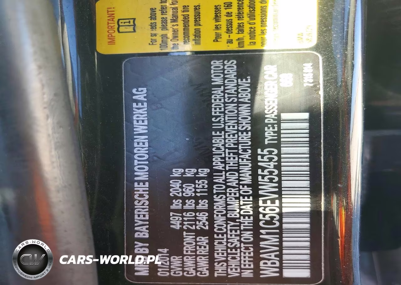 2014 BMW X1 Sdrive28I VIN:WBAVM1C56EVW55455 - 12