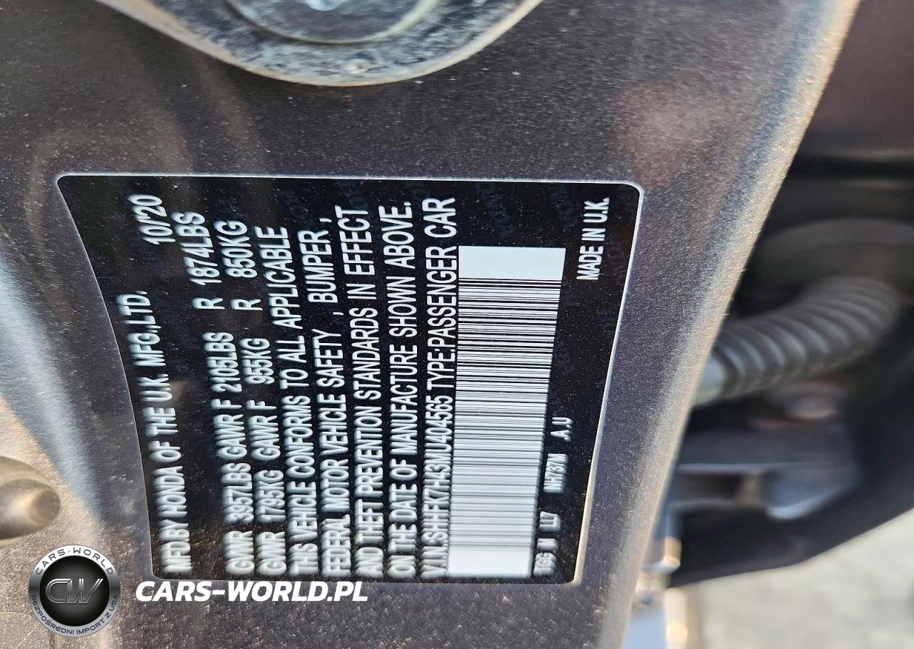 2021 Honda Civic Sport VIN:SHHFK7H43MU404565 - 12