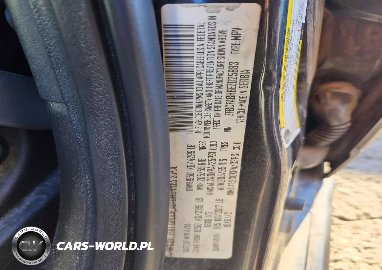 2014 Fiat 500L Easy VIN:ZFBCFABH6EZ025883 - 12