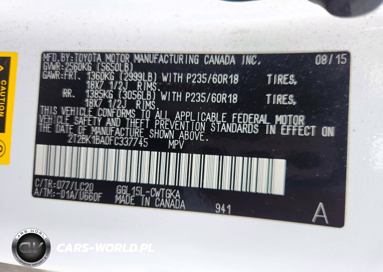 2015 Lexus Rx 350 Base VIN:2T2BK1BA0FC337745 - 13