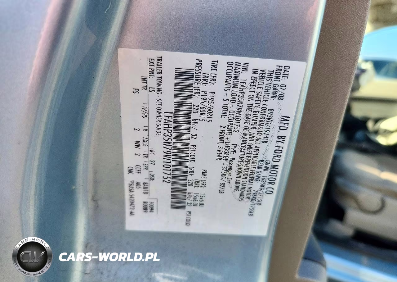 2009 Ford Focus Se VIN:1FAHP35N79W101752 - 13