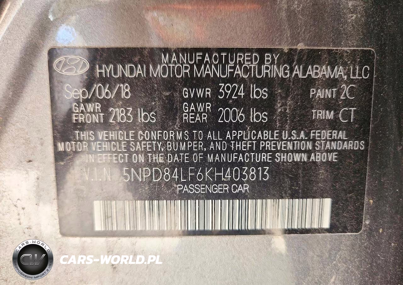 2019 Hyundai Elantra Sel VIN:5NPD84LF6KH403813 - 12