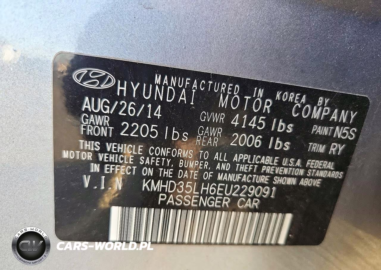 2014 Hyundai Elantra Gt Base VIN:KMHD35LH6EU229091 - 12