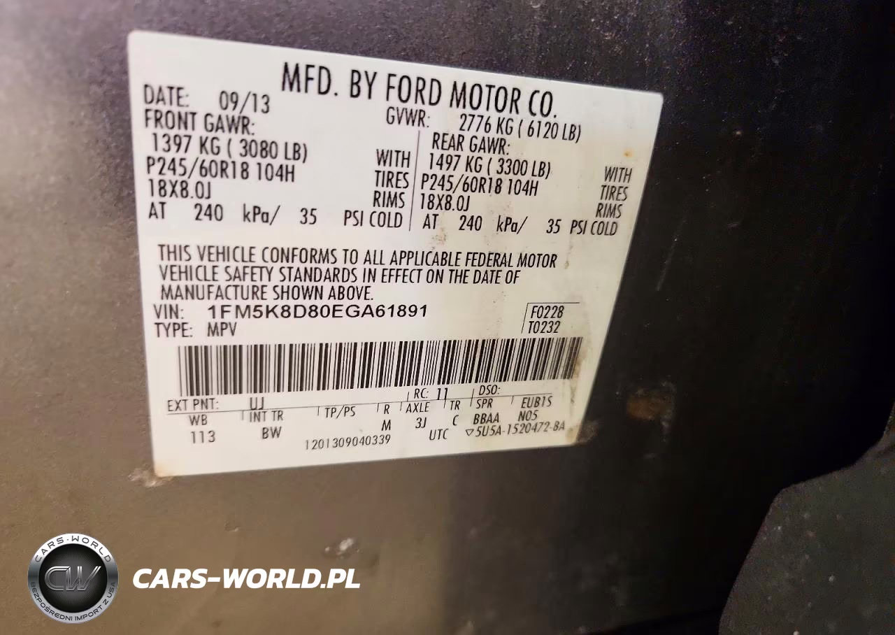 2014 Ford Explorer Xlt VIN:1FM5K8D80EGA61891 - 13