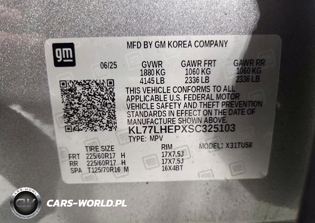 2025 Chevrolet Trax 1Lt VIN:KL77LHEPXSC325103 - 13