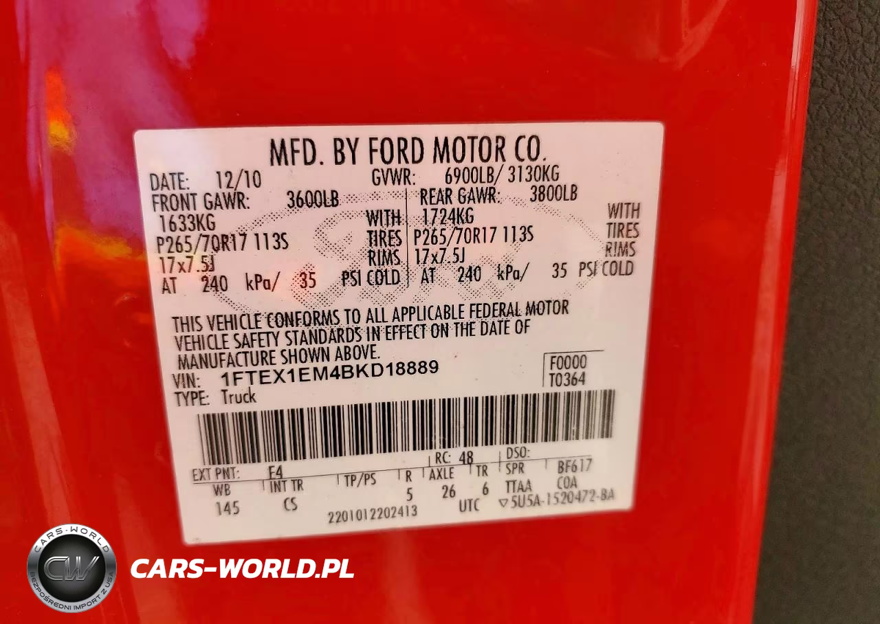 2011 Ford F150 Super Cab VIN:1FTEX1EM4BKD18889 - 12