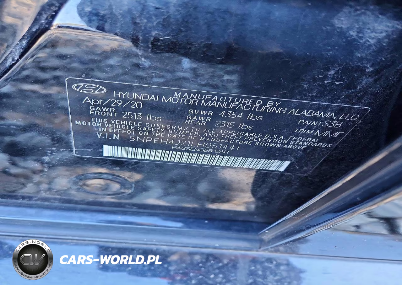 2020 Hyundai Sonata Limited VIN:5NPEH4J21LH051441 - 12
