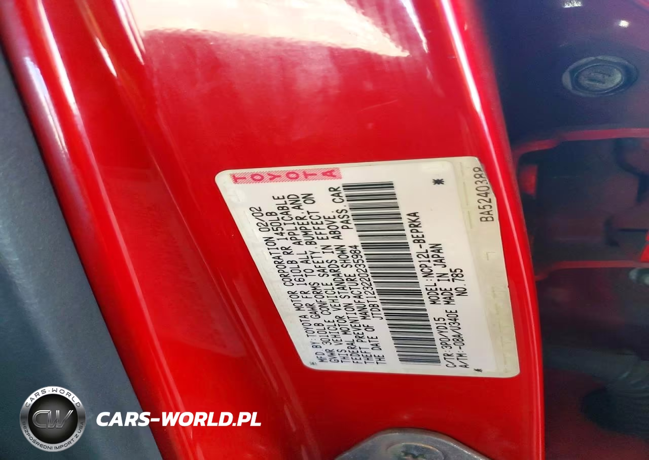 2002 Toyota Echo Base VIN:JTDBT123220235984 - 13