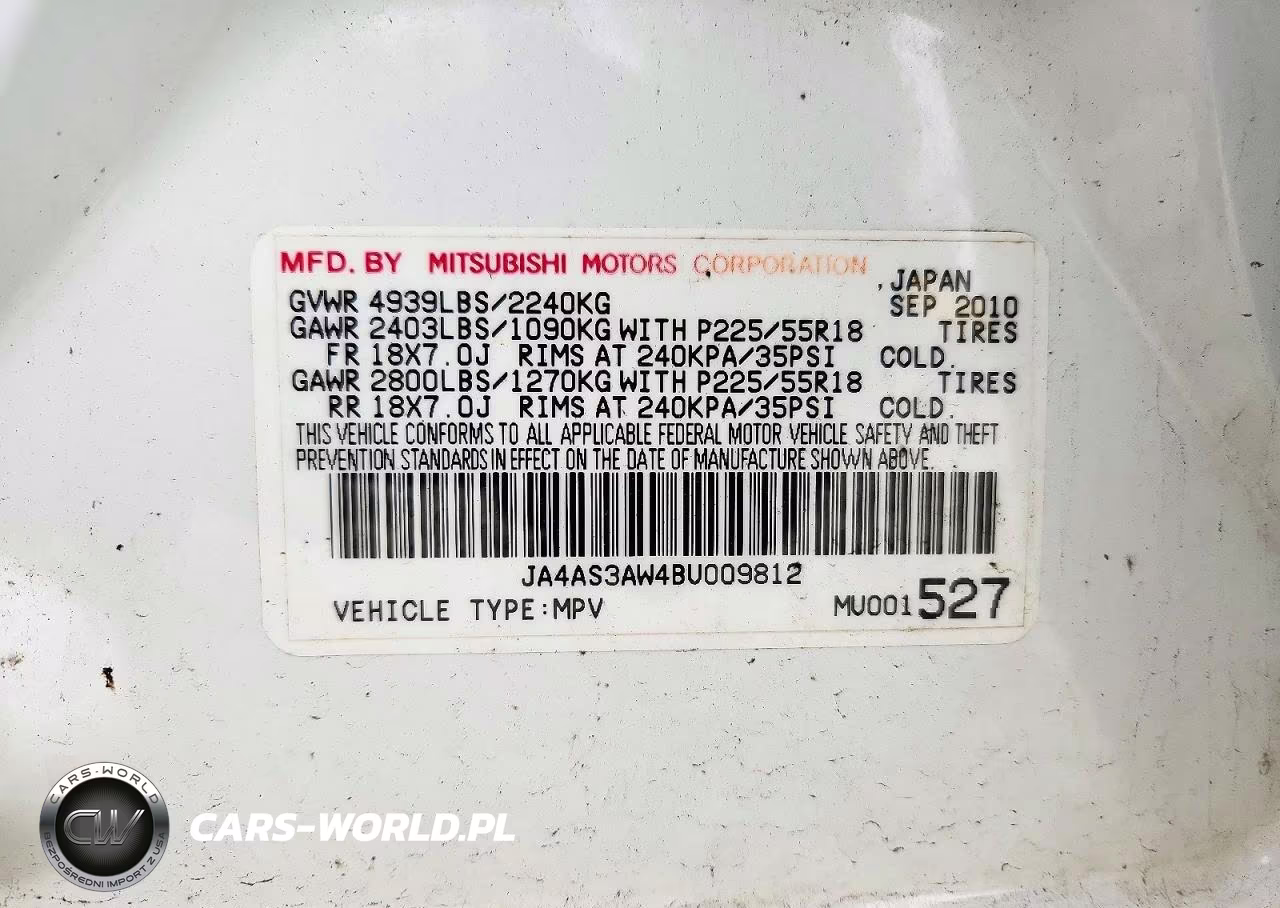 2011 Mitsubishi Outlander Se VIN:JA4AS3AW4BU009812 - 14