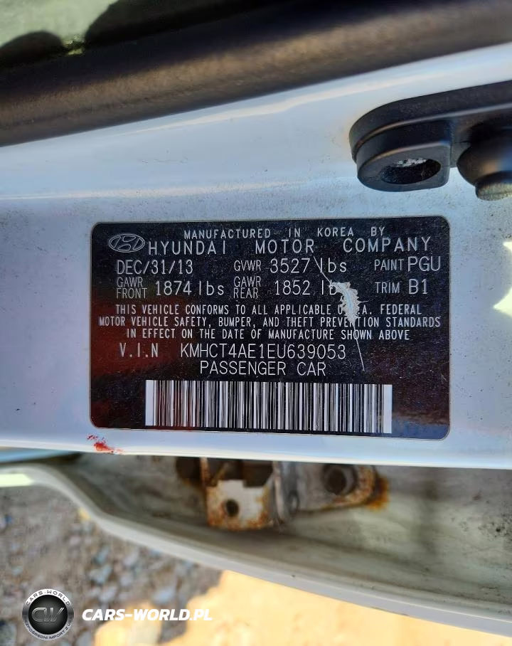 2014 Hyundai Accent Gls VIN:KMHCT4AE1EU639053 - 12