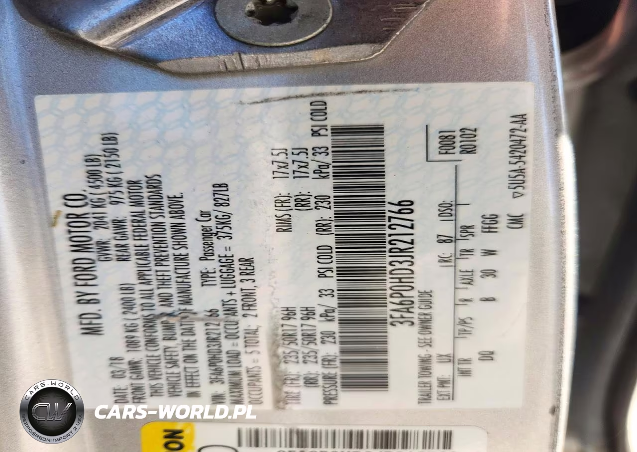2018 Ford Fusion Se VIN:3FA6P0HD3JR212766 - 12