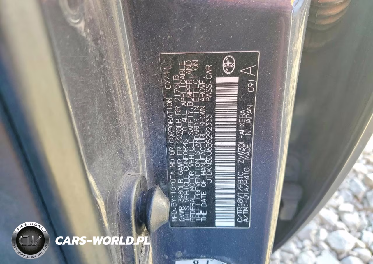 2011 Toyota Prius VIN:JTDKN3DU6B5292333 - 12