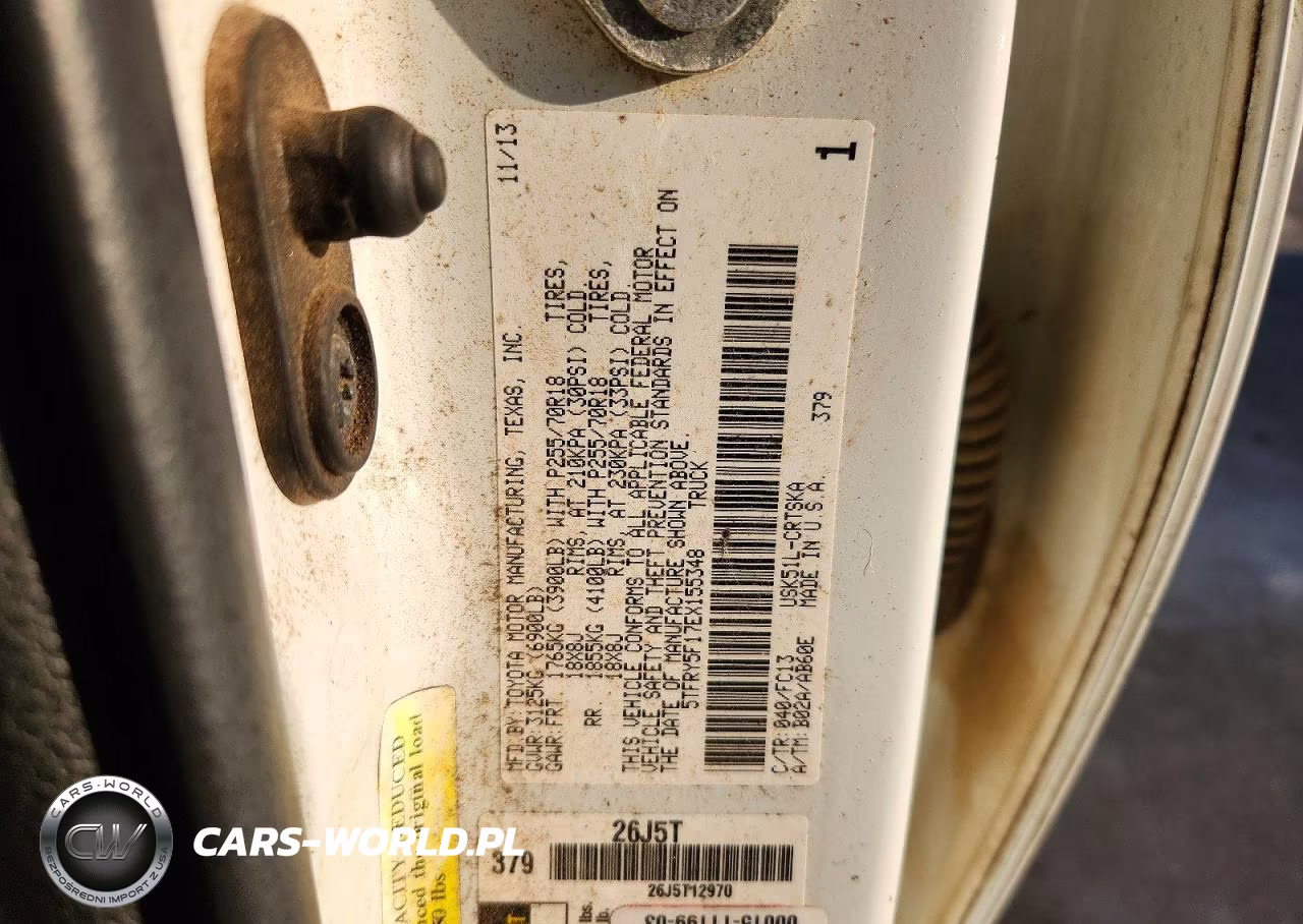 2014 Toyota Tundra Sr5 VIN:5TFRY5F17EX155348 - 12