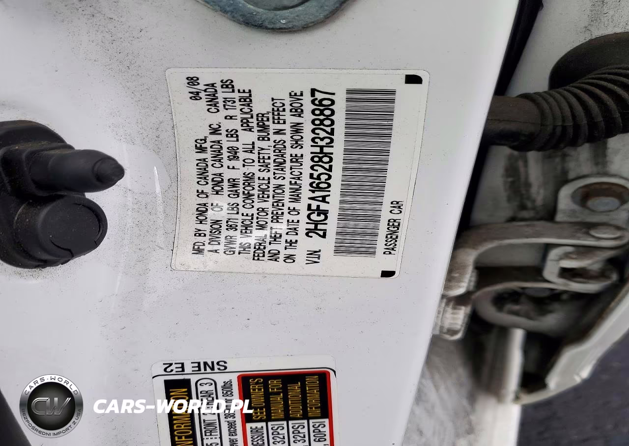2008 Honda Civic Lx VIN:2HGFA16528H328867 - 12