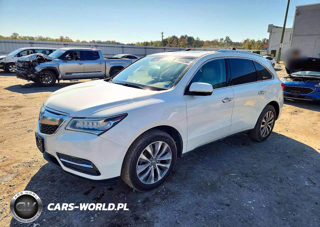 2016 Acura Mdx Technology VIN:5FRYD4H69GB035718 - 1