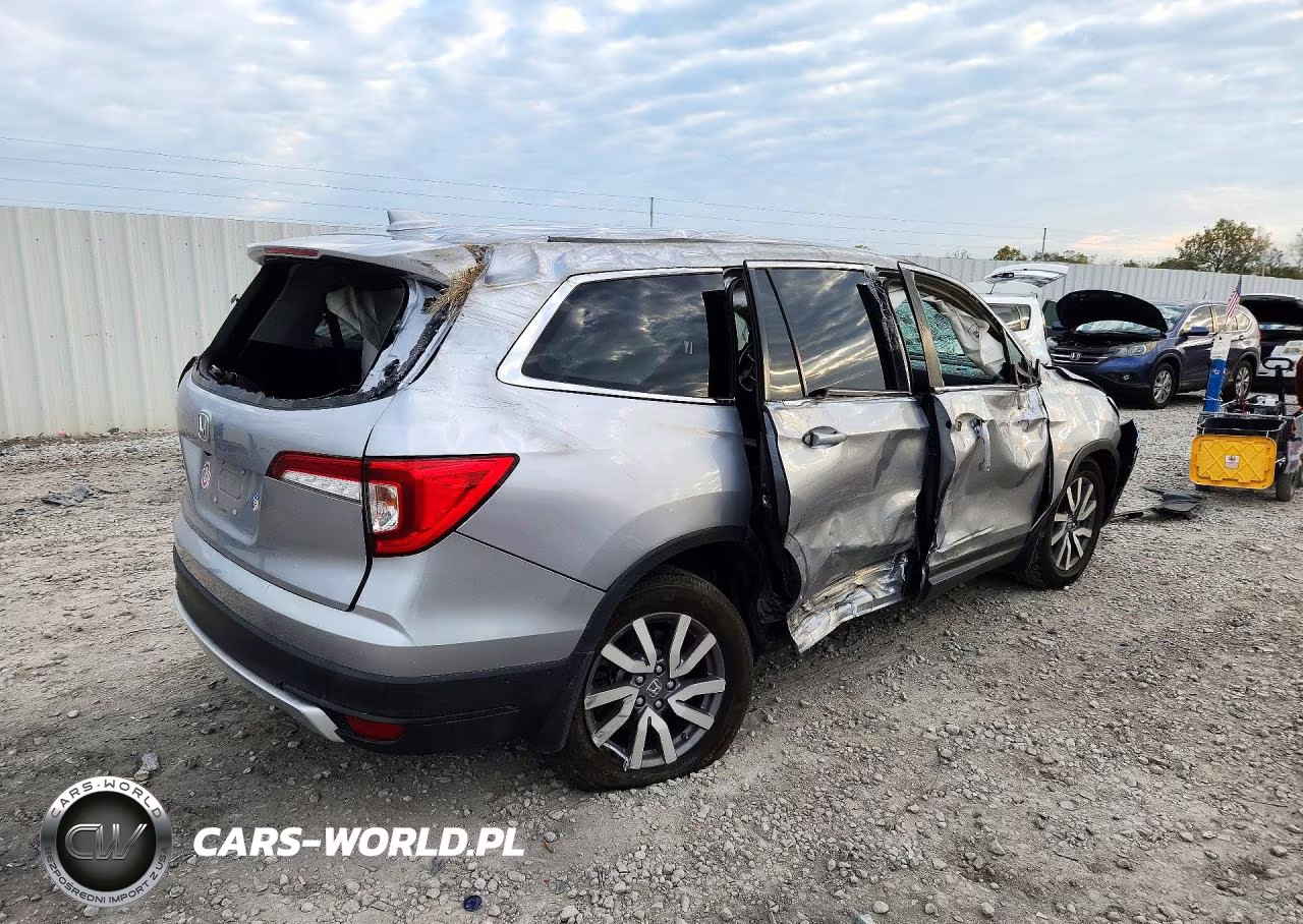 2019 Honda Pilot Exl VIN:5FNYF5H55KB031621 - 3