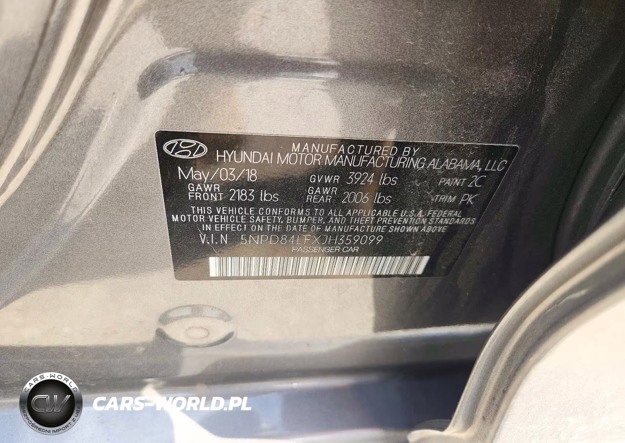 2018 Hyundai Elantra Sel VIN:5NPD84LFXJH359099 - 12