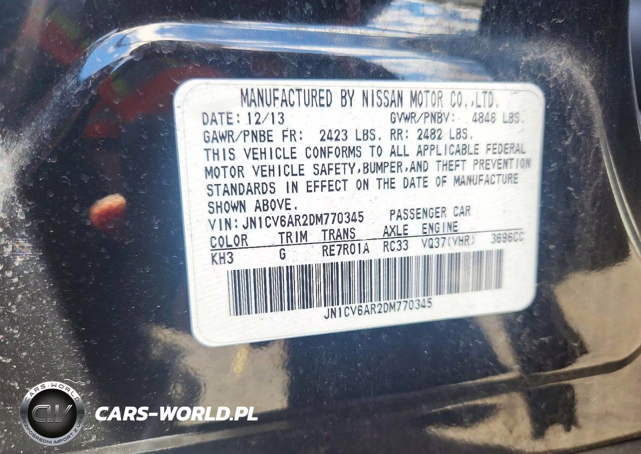 2013 Infiniti G37 Sedan X VIN:JN1CV6AR2DM770345 - 12