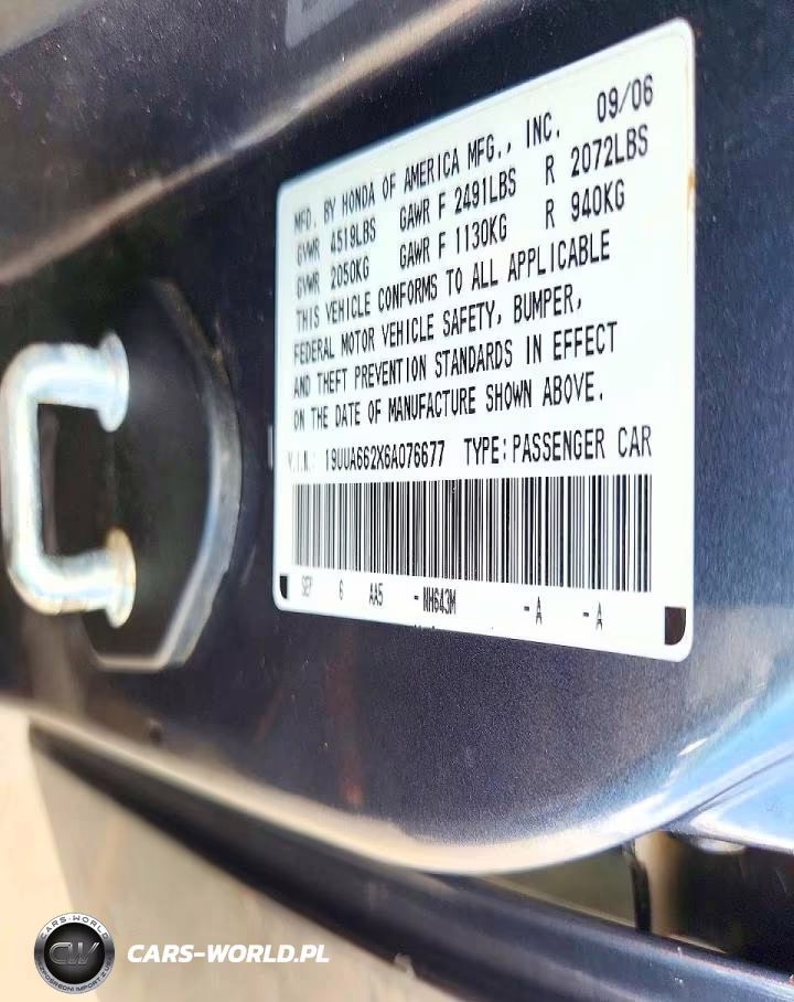 2006 Acura 3.2Tl VIN:19UUA662X6A076677 - 12