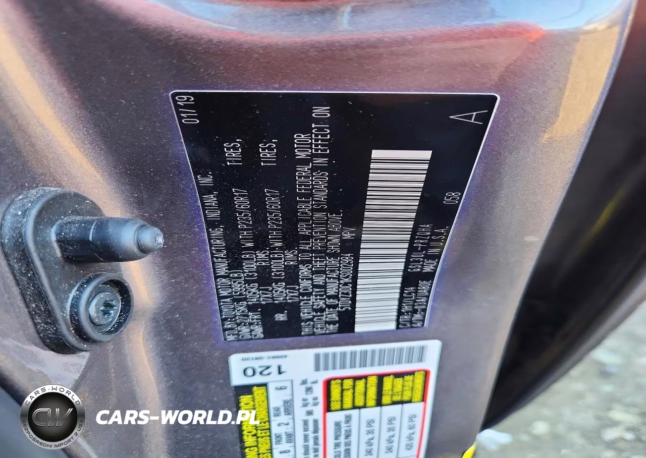 2019 Toyota Sienna Xle 8-Passenger VIN:5TDYZ3DC1KS002984 - 13
