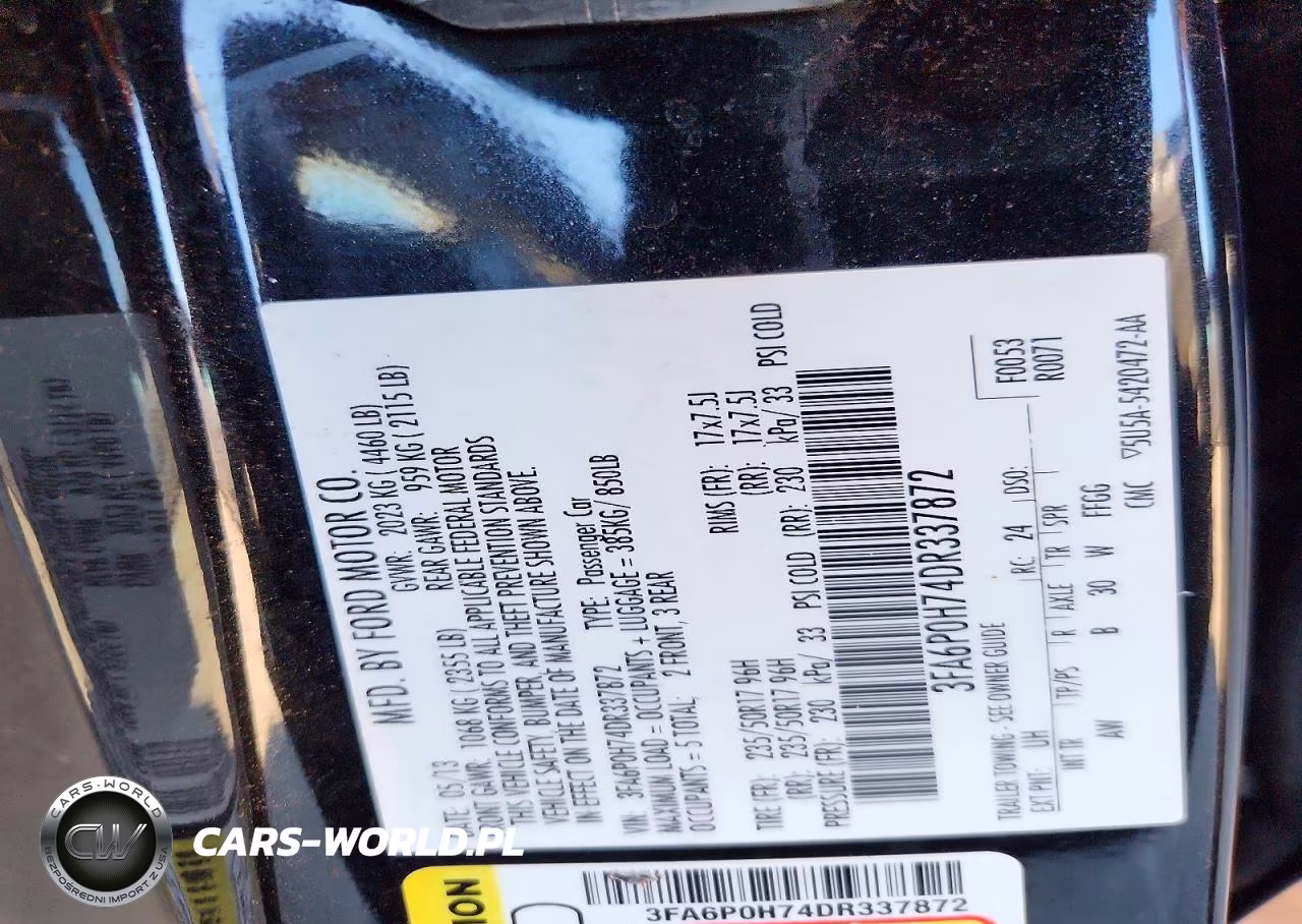 2013 Ford Fusion Se VIN:3FA6P0H74DR337872 - 12