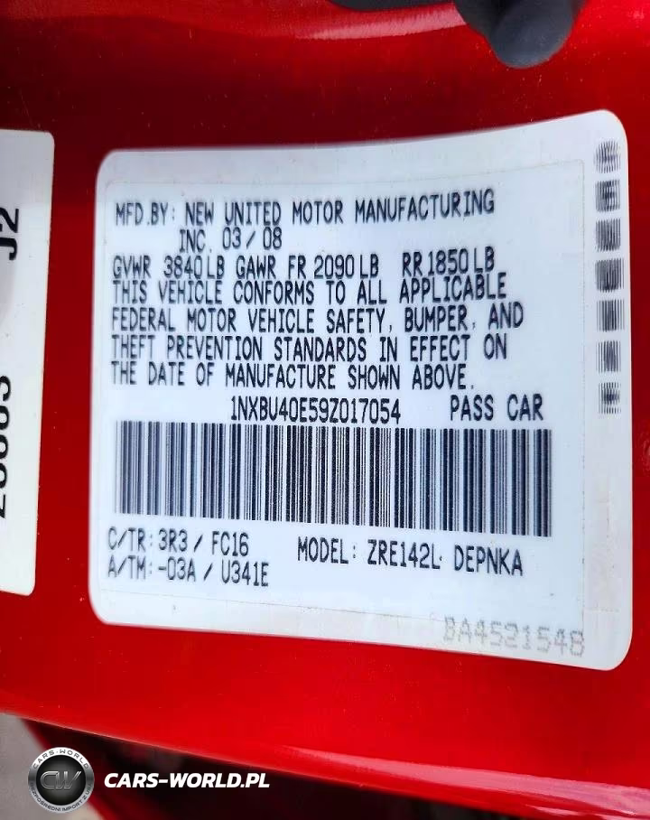 2009 Toyota Corolla Xle VIN:1NXBU40E59Z017054 - 12