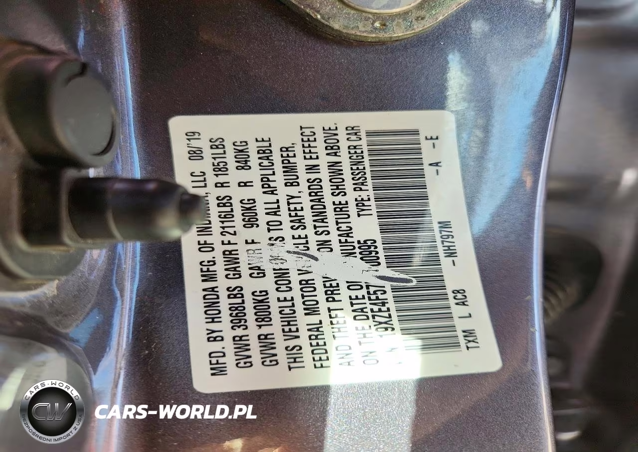 2020 Honda Insight Ex VIN:19XZE4F57LE000995 - 12