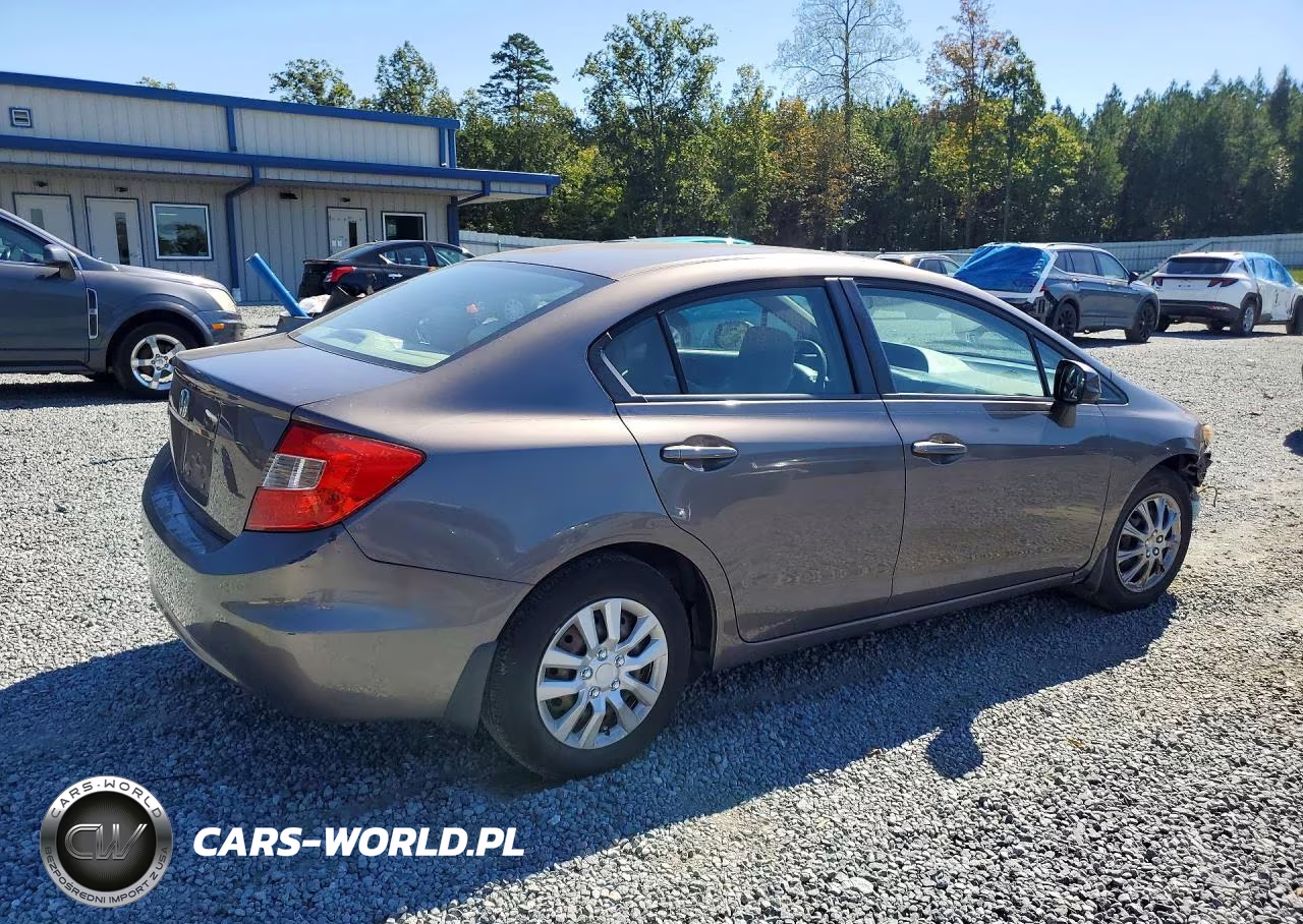 2012 Honda Civic Lx VIN:19XFB2F50CE047639 - 3