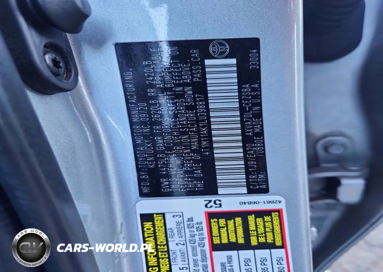 2020 Toyota Camry Se VIN:4T1M11AK1LU398817 - 12