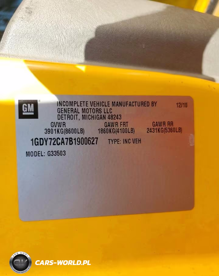 2011 GMC Savana Box Truck VIN:1GDY72CA7B1900627 - 13