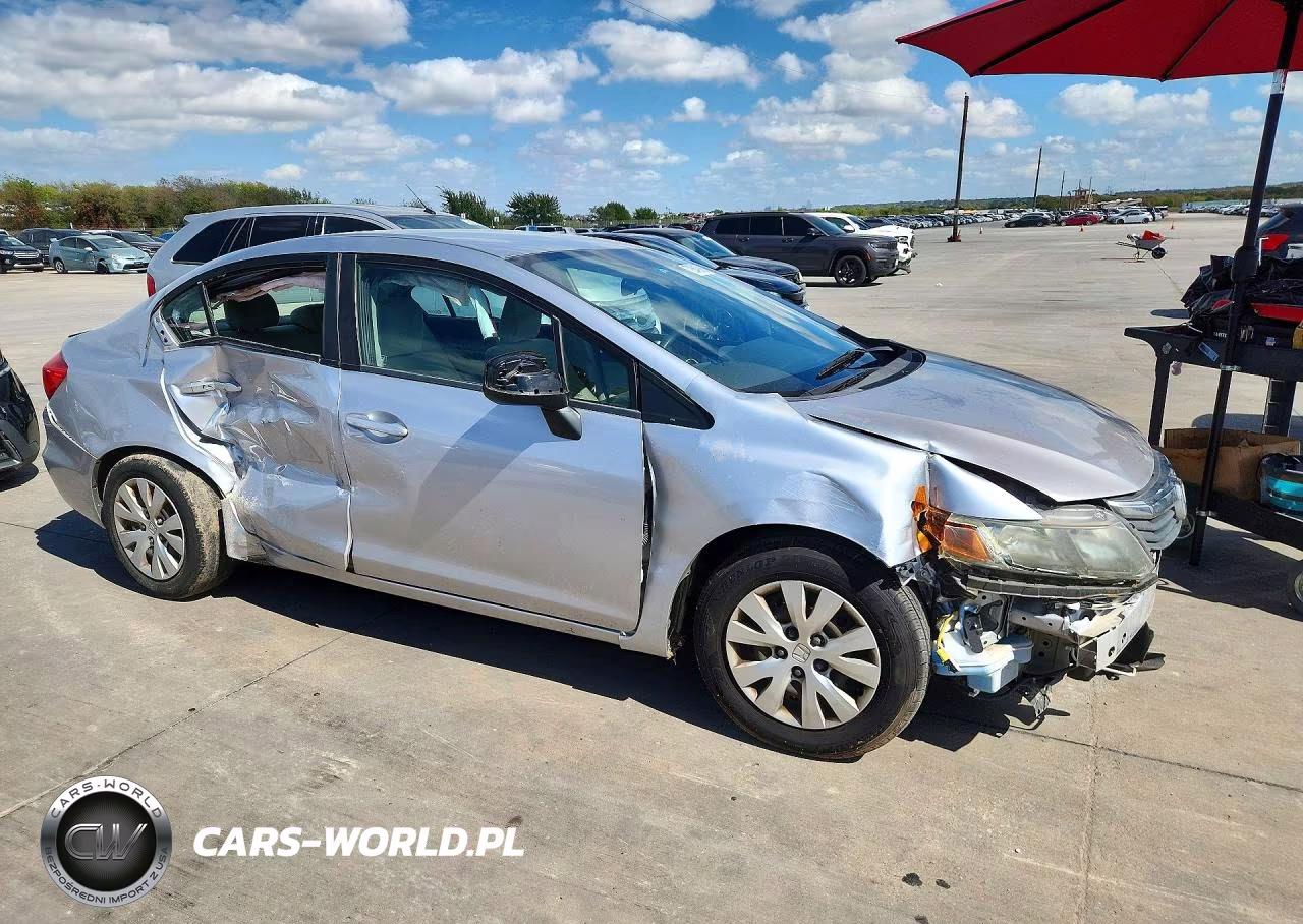 2012 Honda Civic Lx VIN:19XFB2F56CE374353 - 4