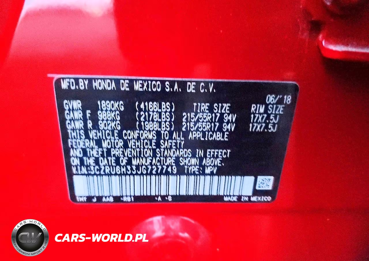 2018 Honda Hr-V Lx VIN:3CZRU6H33JG727749 - 13