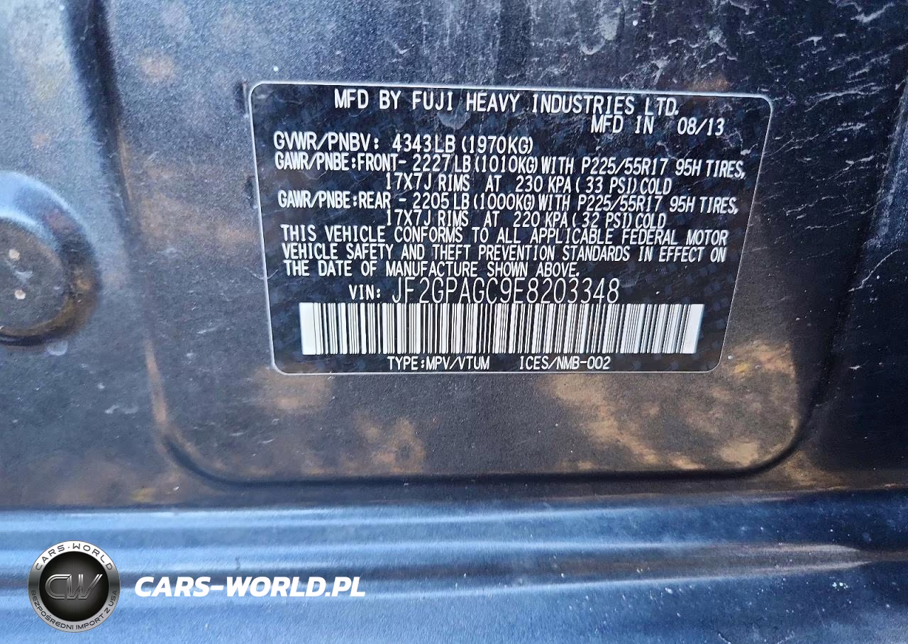 2014 Subaru Xv Crosstrek 2.0 Limited VIN:JF2GPAGC9E8203348 - 12