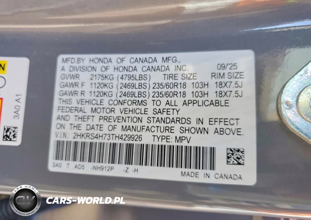 2026 Honda Cr-V Exl VIN:2HKRS4H73TH429926 - 13