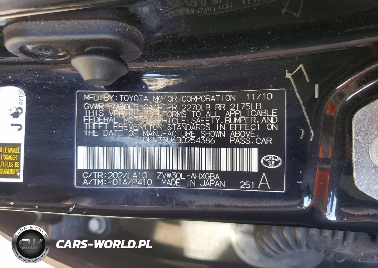 2011 Toyota Prius VIN:JTDKN3DU6B0254386 - 12