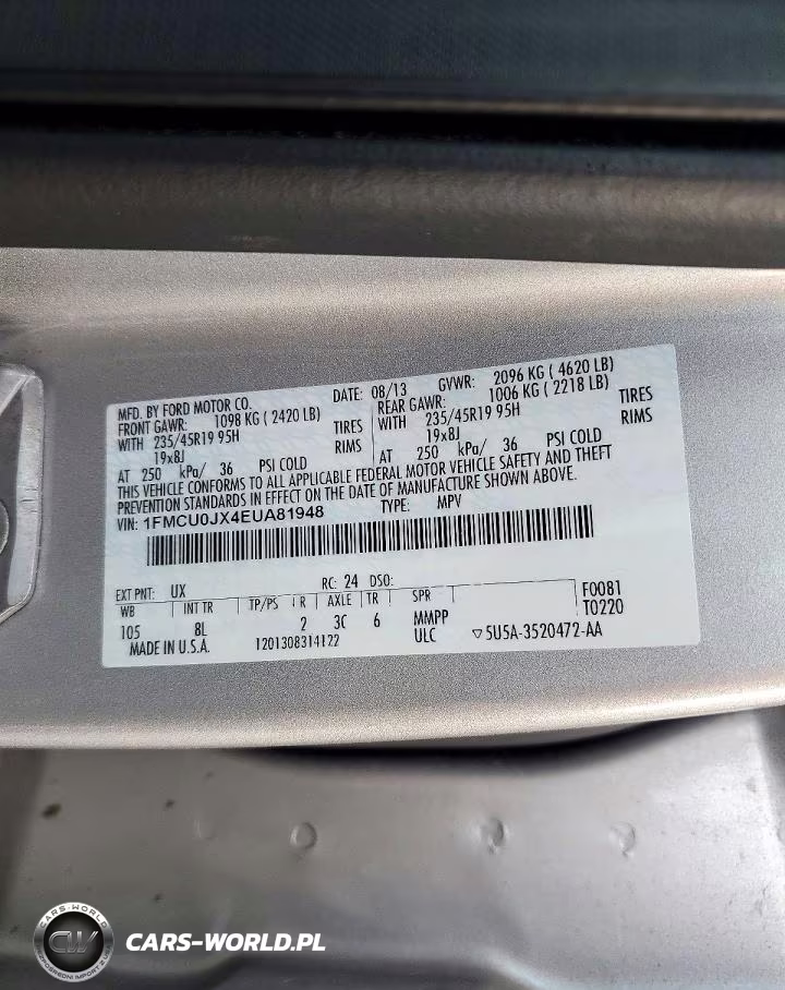 2014 Ford Escape Titanium VIN:1FMCU0JX4EUA81948 - 13