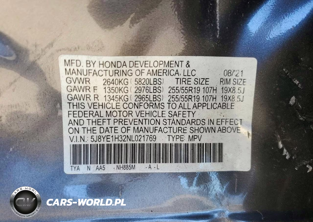 2022 Acura Mdx VIN:5J8YE1H32NL021769 - 13